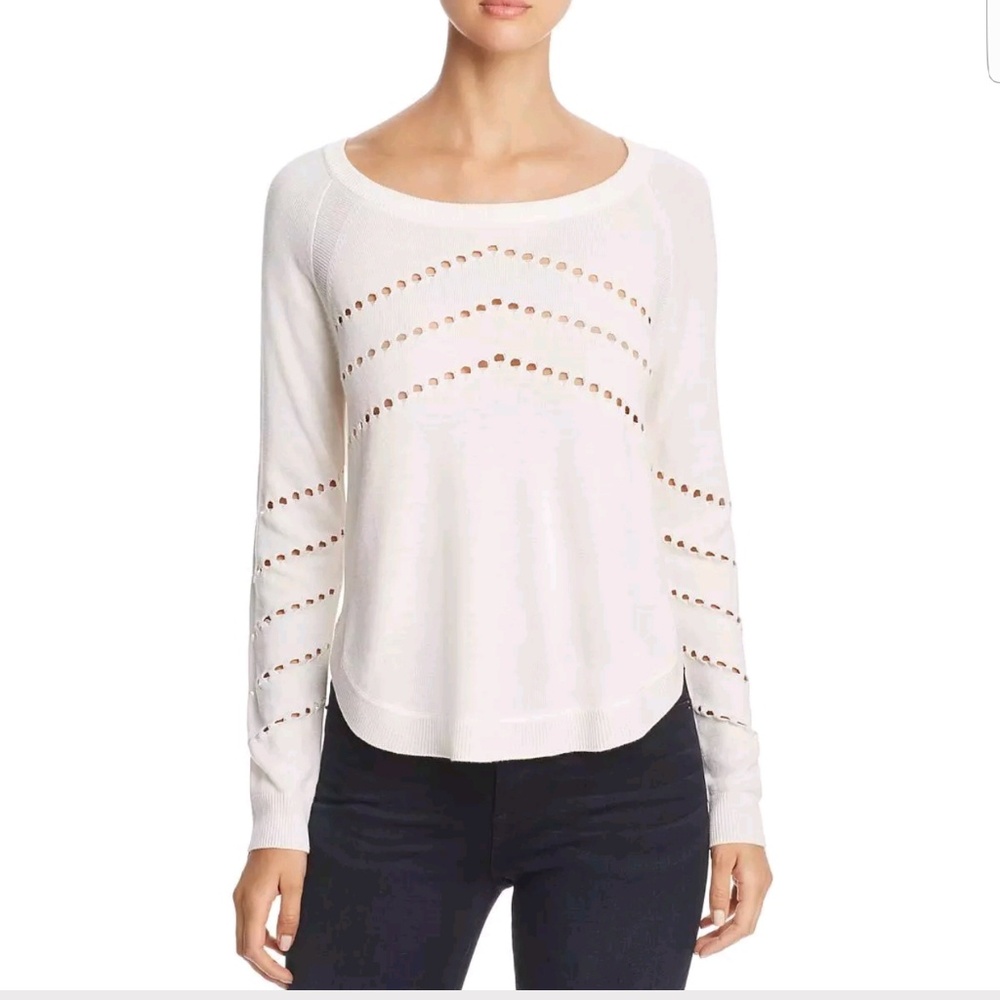 Off-white pointelle sweater